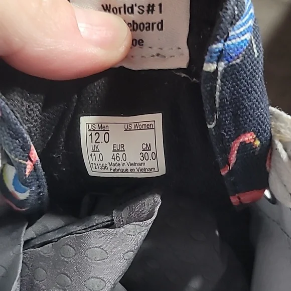 Vans Sk8-HI Flamingo Canvas High Top Sneakers Size 12M/11W RARE - Picture 8 of 8